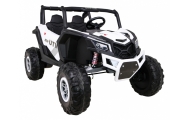 Buggy UTV-MX na akumulator dla dzieci Biały + Napęd 4x4 + Pilot + Audio LED + Schowek + EVA + Wolny Start