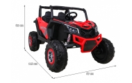Elektrinis Buggy UTV-MX, 4x4, Red-Elektromobiliai vaikams, Keturračiai ir bagiai-e-vaikas