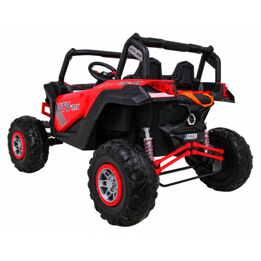 Elektrinis Buggy UTV-MX, 4x4, Red-Elektromobiliai vaikams, Keturračiai ir bagiai-e-vaikas