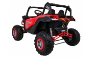 Buggy UTV-MX na akumulator dla dzieci Czerwony + Napęd 4x4 + Pilot + Audio LED + Schowek + EVA + Wolny Start