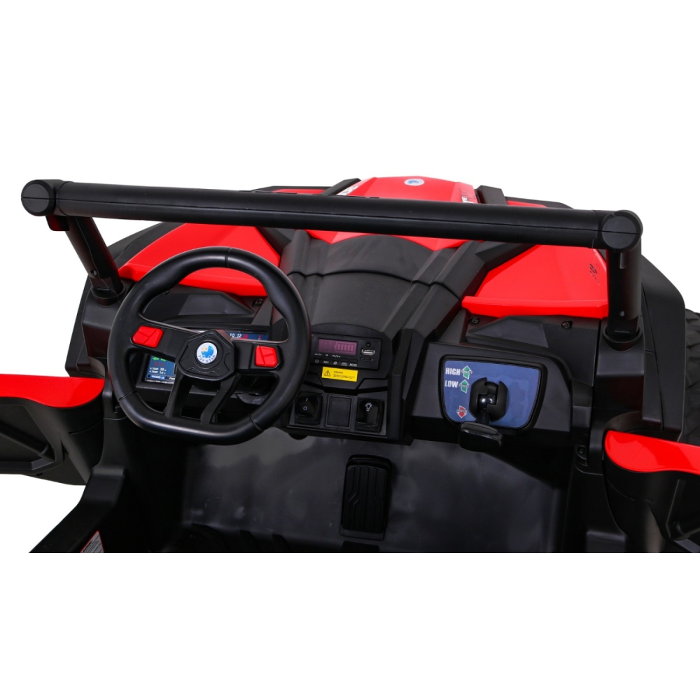 Elektrinis Buggy UTV-MX, 4x4, Red-Elektromobiliai vaikams, Keturračiai ir bagiai-e-vaikas