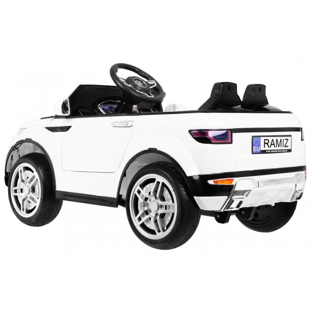 Elektromobilis Rapid Racer, White-Elektromobiliai vaikams, Visureigiai-e-vaikas