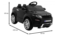 Autko Rapid Racer elektryczne dla dzieci Czarny + Pilot + Wolny Start + EVA + MP3 LED