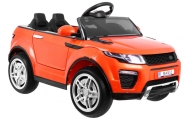 Autko Rapid Racer elektryczne dla dzieci Pomarańczowy + Pilot + Wolny Start + EVA + MP3 LED