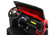 Dvivietis elektrinis Farmer Truck 4x4, Red-Elektromobiliai vaikams, Sunkvežimiai-e-vaikas
