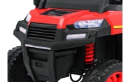 Dvivietis elektrinis Farmer Truck 4x4, Red-Elektromobiliai vaikams, Sunkvežimiai-e-vaikas