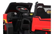 Dvivietis elektrinis Farmer Truck 4x4, Red-Elektromobiliai vaikams, Sunkvežimiai-e-vaikas