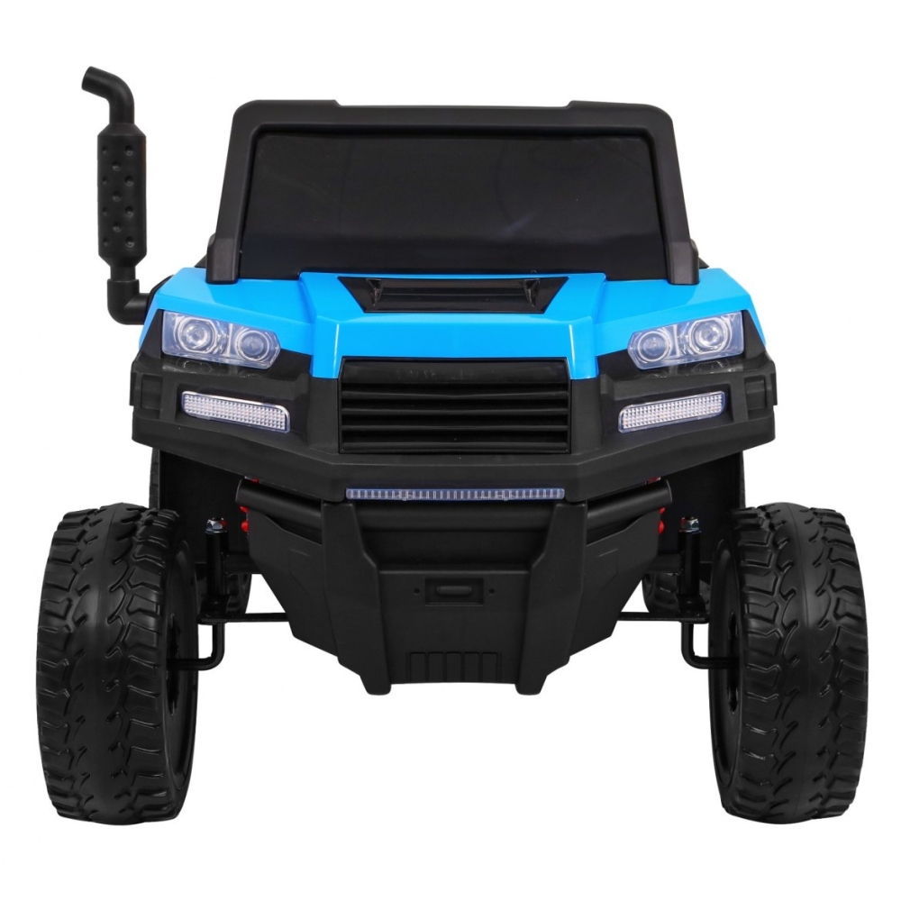 Dvivietis elektrinis Farmer Truck 4x4, Blue-Elektromobiliai vaikams, Sunkvežimiai-e-vaikas