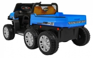 Dvivietis elektrinis Farmer Truck 4x4, Blue-Elektromobiliai vaikams, Sunkvežimiai-e-vaikas