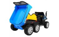 Dvivietis elektrinis Farmer Truck 4x4, Blue-Elektromobiliai vaikams, Sunkvežimiai-e-vaikas