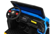 Dvivietis elektrinis Farmer Truck 4x4, Blue-Elektromobiliai vaikams, Sunkvežimiai-e-vaikas