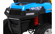 Dvivietis elektrinis Farmer Truck 4x4, Blue-Elektromobiliai vaikams, Sunkvežimiai-e-vaikas