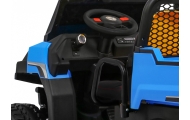 Dvivietis elektrinis Farmer Truck 4x4, Blue-Elektromobiliai vaikams, Sunkvežimiai-e-vaikas