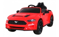 Autko Ford Mustang GT na akumulator dla dzieci Czerwony + Regulacja siedzenia + Audio LED + EVA + Wolny Start