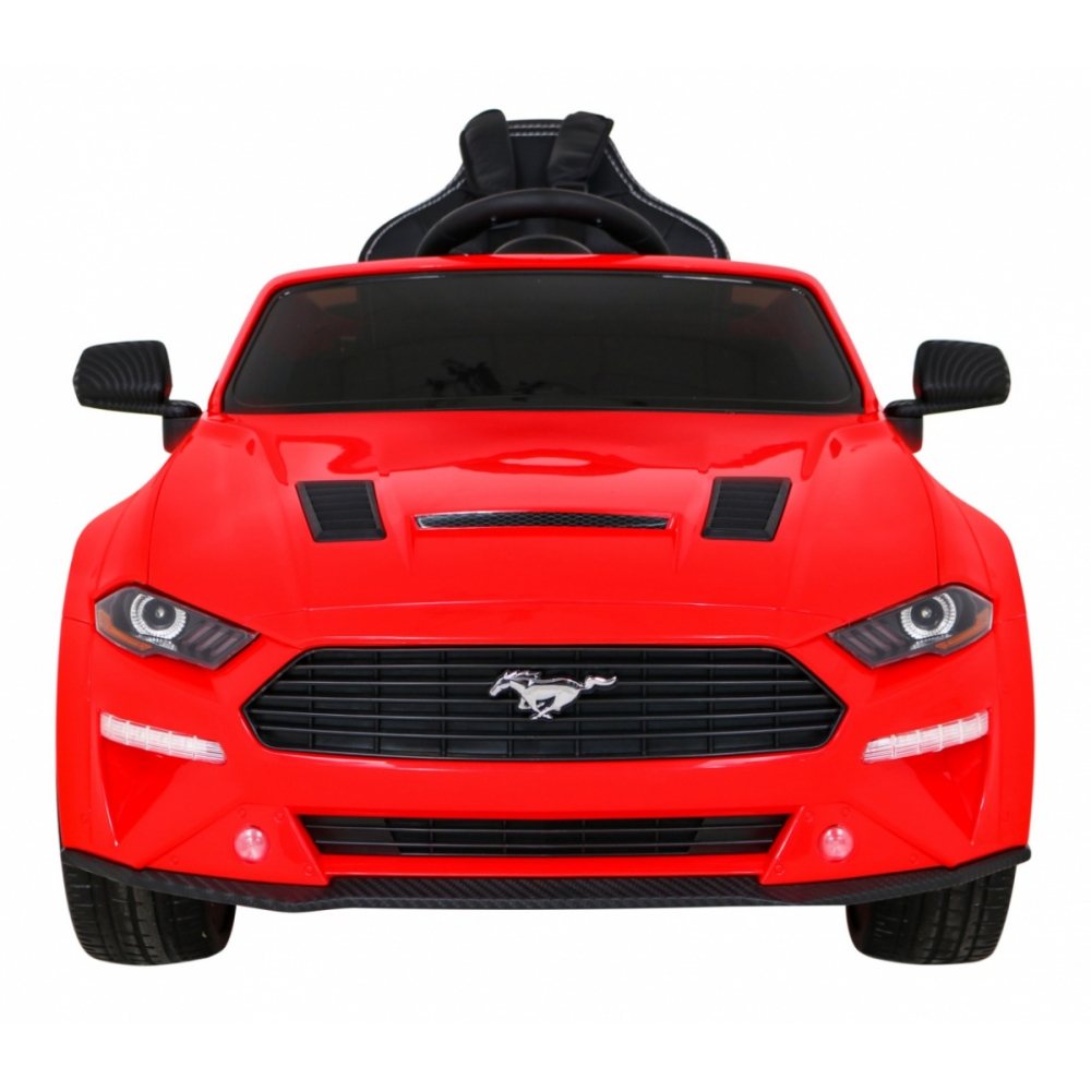 Autko Ford Mustang GT na akumulator dla dzieci Czerwony + Regulacja siedzenia + Audio LED + EVA + Wolny Start