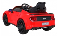 Autko Ford Mustang GT na akumulator dla dzieci Czerwony + Regulacja siedzenia + Audio LED + EVA + Wolny Start