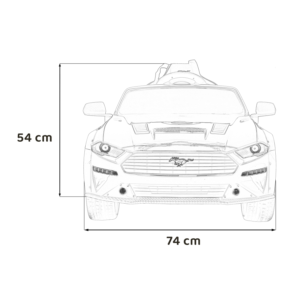 Elektromobilis Ford Mustang GT, Red-Elektromobiliai vaikams, Mašinos-e-vaikas