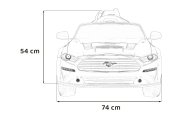Autko Ford Mustang GT na akumulator dla dzieci Czerwony + Regulacja siedzenia + Audio LED + EVA + Wolny Start