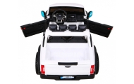 "Ford Super Duty" baltos spalvos pikapas-Elektromobiliai vaikams, Visureigiai-e-vaikas