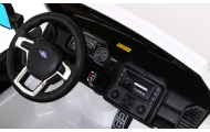 "Ford Super Duty" baltos spalvos pikapas-Elektromobiliai vaikams, Visureigiai-e-vaikas
