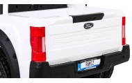 "Ford Super Duty" baltos spalvos pikapas-Elektromobiliai vaikams, Visureigiai-e-vaikas