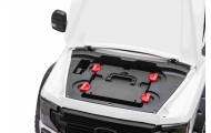 "Ford Super Duty" baltos spalvos pikapas-Elektromobiliai vaikams, Visureigiai-e-vaikas