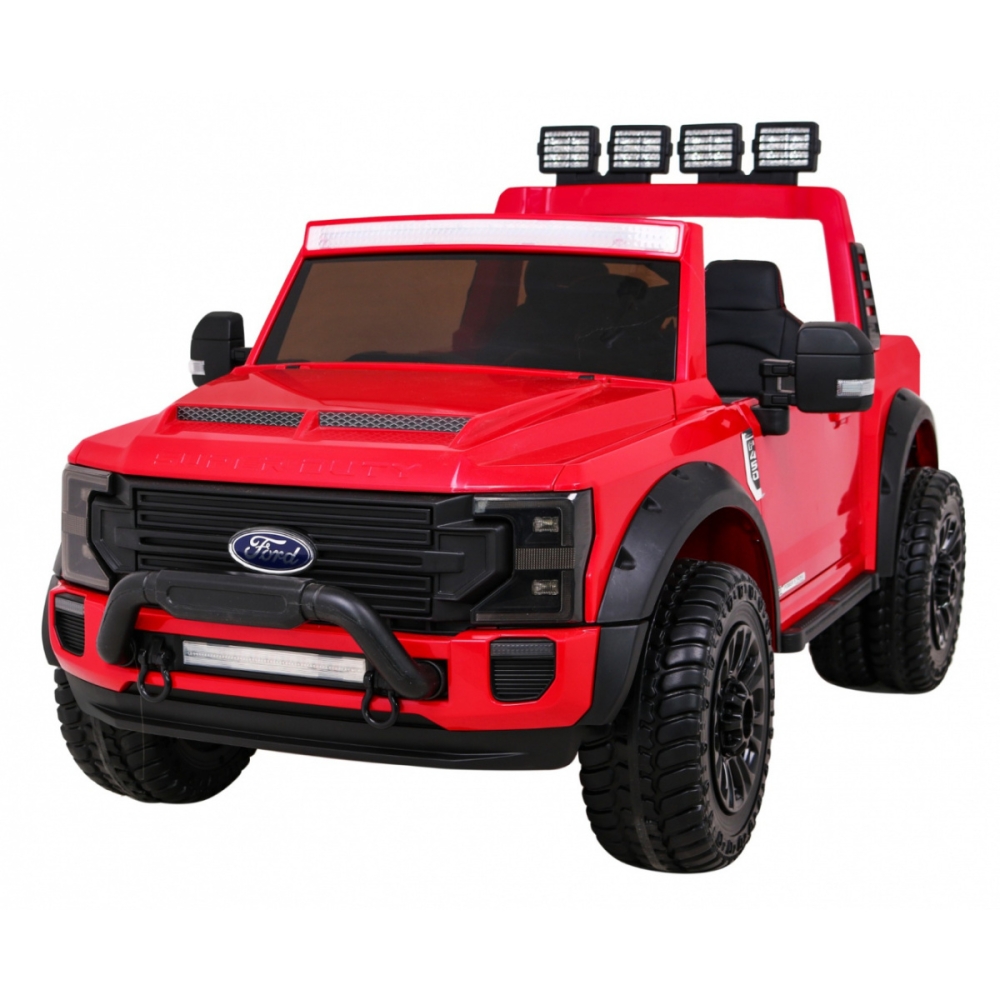 „Ford Super Duty“ raudonas pikapas-Elektromobiliai vaikams, Visureigiai-e-vaikas