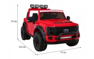 „Ford Super Duty“ raudonas pikapas-Elektromobiliai vaikams, Visureigiai-e-vaikas