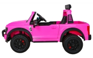 Elektromobilis Ford Super Duty pickup, Pink-Elektromobiliai vaikams, Visureigiai-e-vaikas
