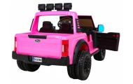 Elektromobilis Ford Super Duty pickup, Pink-Elektromobiliai vaikams, Visureigiai-e-vaikas