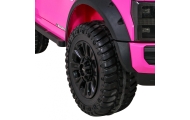 Elektromobilis Ford Super Duty pickup, Pink-Elektromobiliai vaikams, Visureigiai-e-vaikas