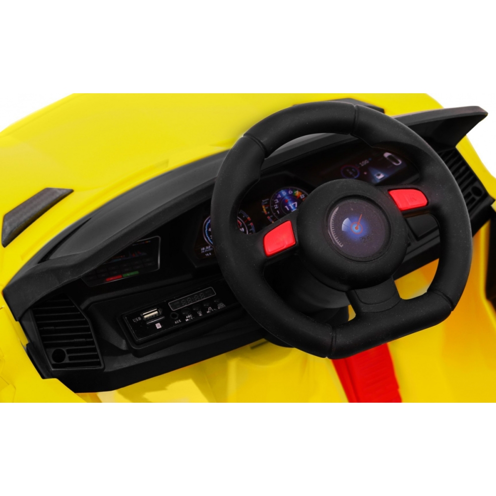 Elektromobilis Future, Yellow-Elektromobiliai vaikams, Mašinos-e-vaikas