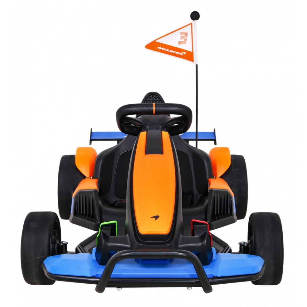 Elektrinis kartingas McLaren Drift, Orange-Elektromobiliai vaikams, Kartingai vaikams-e-vaikas