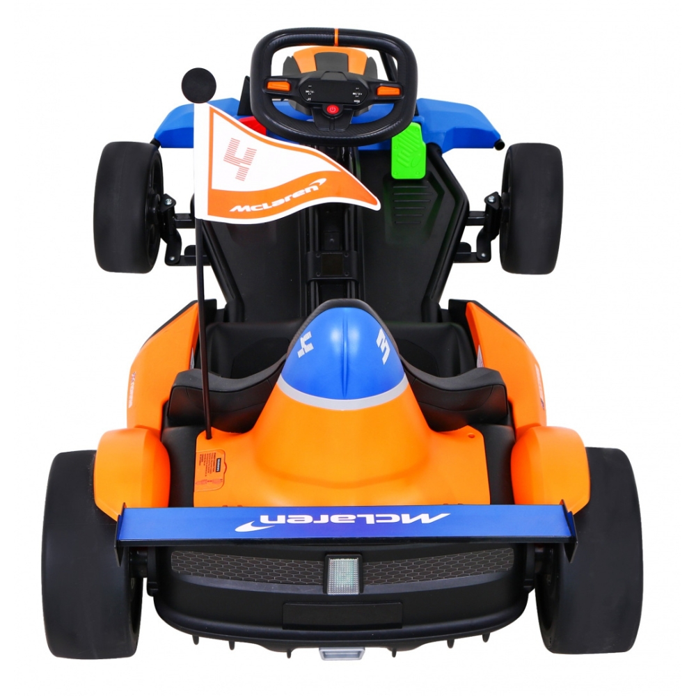 Gokart McLaren Drift na akumulator dla dzieci + Funkcja driftu + Sportowe siedzenie + Światła LED + Wolny Start + EVA