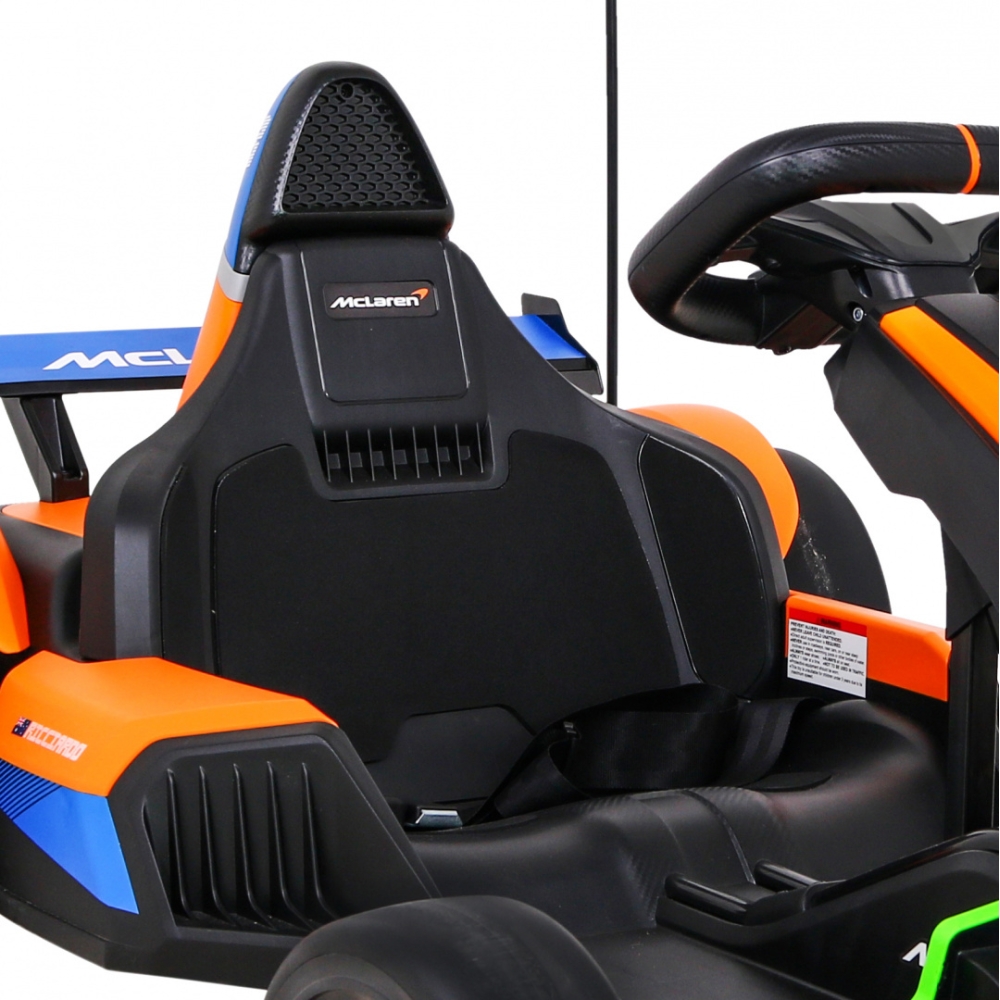 Elektrinis kartingas McLaren Drift, Orange-Elektromobiliai vaikams, Kartingai vaikams-e-vaikas