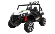 Terenowe Grand Buggy Lift dla dzieci Biały + Napęd 4x4 + Pilot + Bagażnik + Radio MP3 + LED