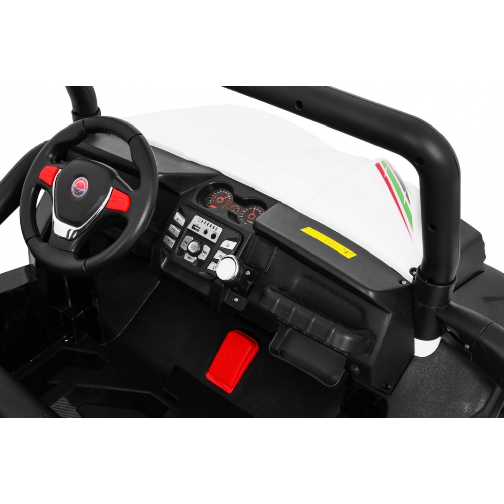 Elektrinis Buggy Grand Lift 4x4, White-Elektromobiliai vaikams, Keturračiai ir bagiai-e-vaikas