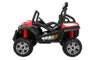 Terenowe Grand Buggy Lift dla dzieci Czerwony + Napęd 4x4 + Pilot + Bagażnik + Radio MP3 + LED