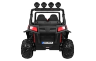 Terenowe Grand Buggy Lift dla dzieci Czerwony + Napęd 4x4 + Pilot + Bagażnik + Radio MP3 + LED