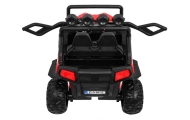 Terenowe Grand Buggy Lift dla dzieci Czerwony + Napęd 4x4 + Pilot + Bagażnik + Radio MP3 + LED