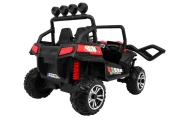 Terenowe Grand Buggy Lift dla dzieci Czerwony + Napęd 4x4 + Pilot + Bagażnik + Radio MP3 + LED
