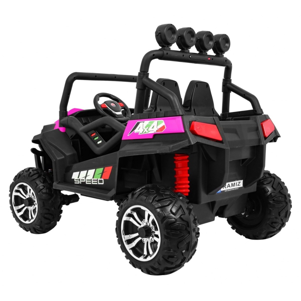 Elektrinis Buggy Grand Lift 4x4, Pink-Elektromobiliai vaikams, Keturračiai ir bagiai-e-vaikas