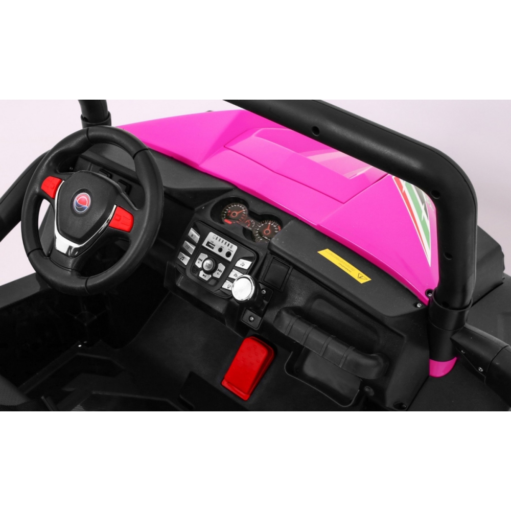 Elektrinis Buggy Grand Lift 4x4, Pink-Elektromobiliai vaikams, Keturračiai ir bagiai-e-vaikas