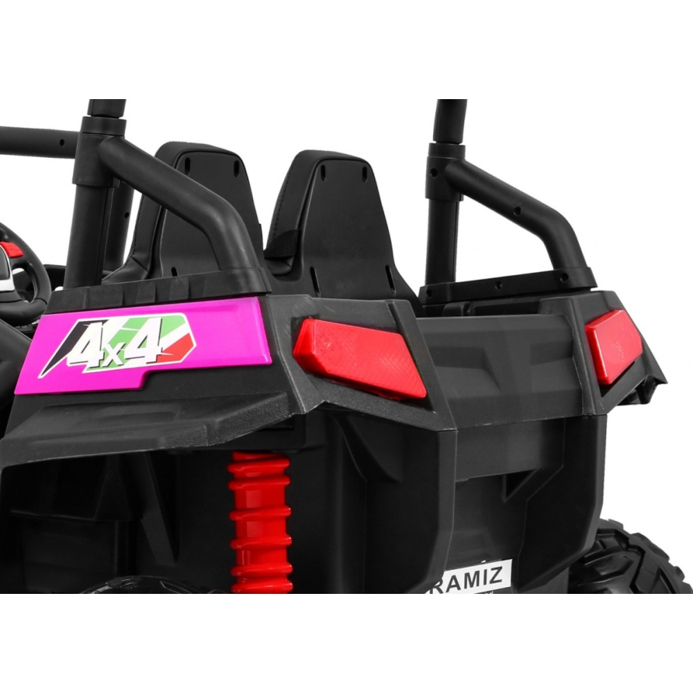 Elektrinis Buggy Grand Lift 4x4, Pink-Elektromobiliai vaikams, Keturračiai ir bagiai-e-vaikas
