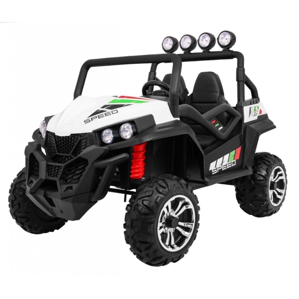 Elektrinis Buggy Grand Lift Strong 4x4, White-Elektromobiliai vaikams, Keturračiai ir bagiai-e-vaikas
