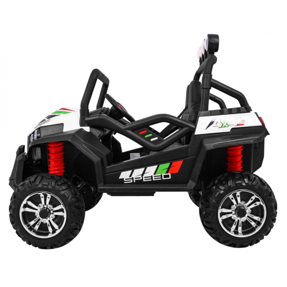 Elektrinis Buggy Grand Lift Strong 4x4, White-Elektromobiliai vaikams, Keturračiai ir bagiai-e-vaikas