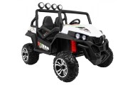 Grand Buggy Strong Lift dla dzieci Biały + Napęd 4x4 + Pilot + Bagażnik + Radio MP3 + LED