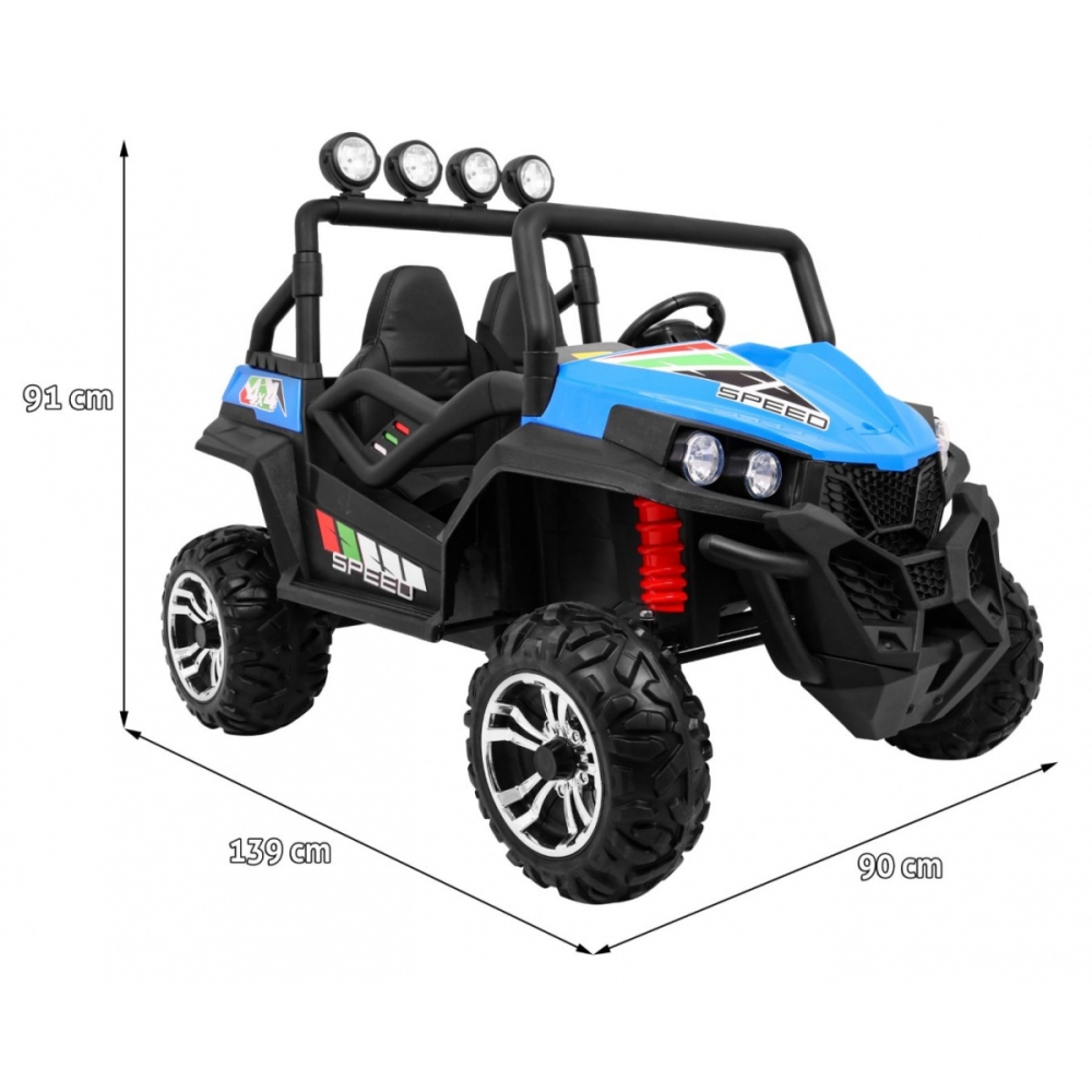 Elektrinis Buggy Grand Lift Strong 4x4, Blue-Elektromobiliai vaikams, Keturračiai ir bagiai-e-vaikas