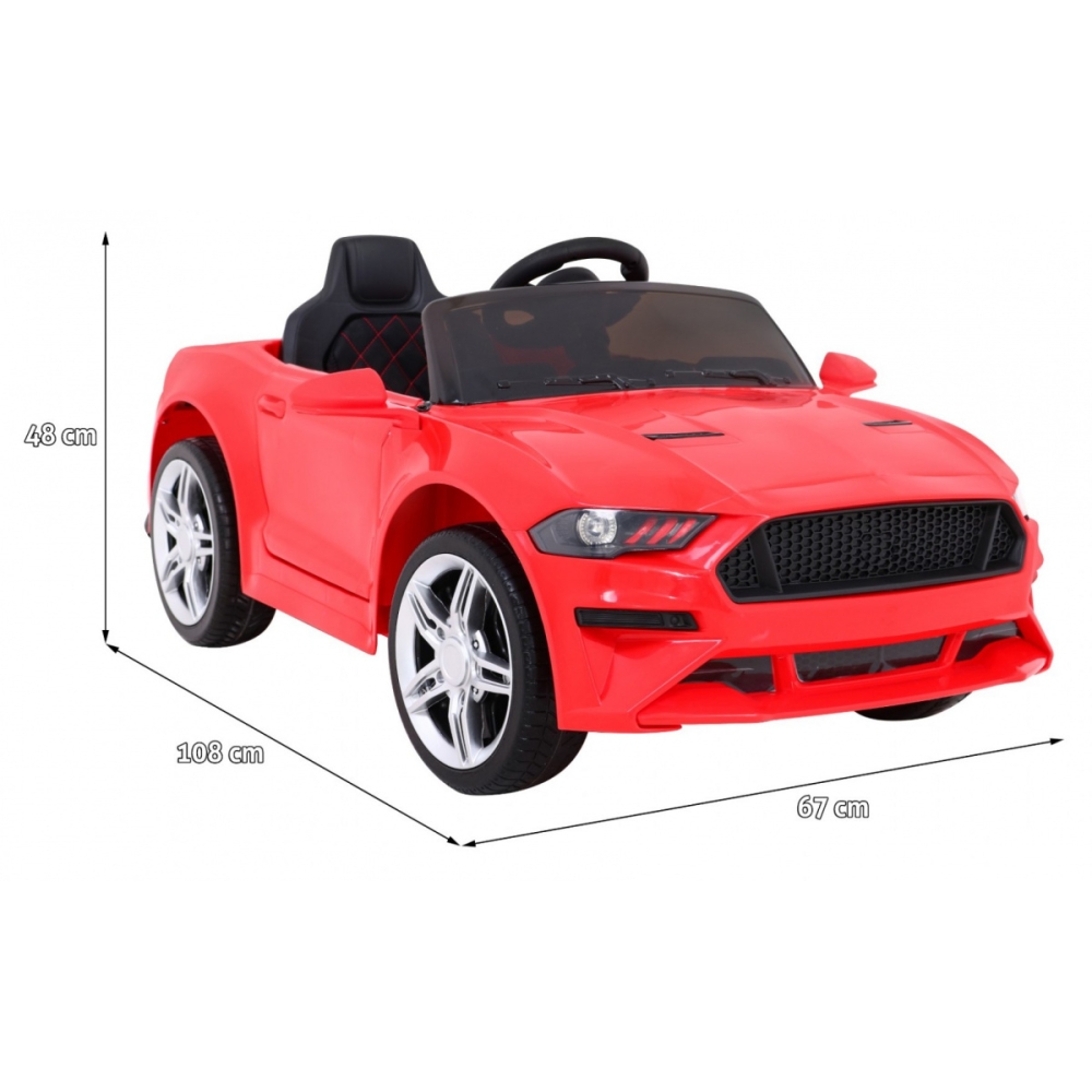 Elektromobilis GT Sport, raudonas-Elektromobiliai vaikams, Mašinos-e-vaikas