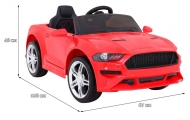 Elektromobilis GT Sport, raudonas-Elektromobiliai vaikams, Mašinos-e-vaikas